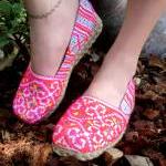 Womens Vegan Loafer Shoes In Colorful Hmong..