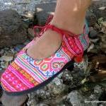 Bright Colorful Ballet Style Flats Shoes In Hmong..