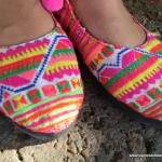 Bright Colorful Ballet Style Flats Shoes In Hmong..